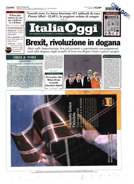 Italia oggi : quotidiano di economia finanza e politica